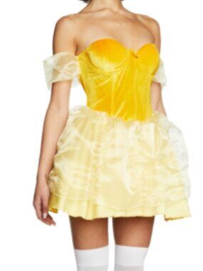 Yellow Fairy Dress Costume Party Dress .L